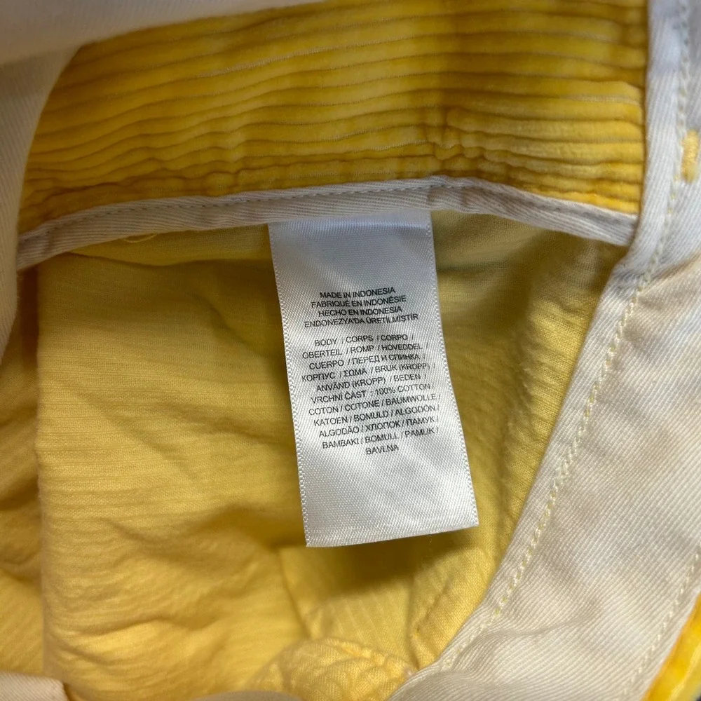 Polo Ralph Lauren Whitman Pant Relaxed Fit Yellow Corduroy Pleated Mens 42x23